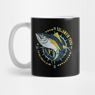 Yellowfin Tuna Compass Deep Sea Fishing Mug